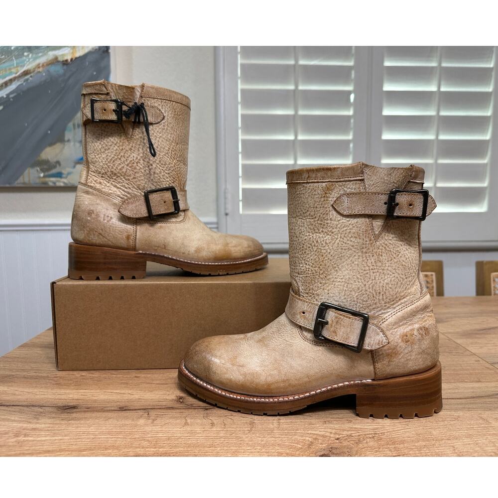 Cleo + Wolf Women's Blaine Fashion Booties Round Toe Tan Leather Size 7.5 NWOB - Picture 10 of 16